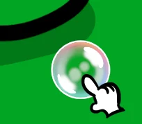 Popping It cover artwork showing a bubble and a clicking hand